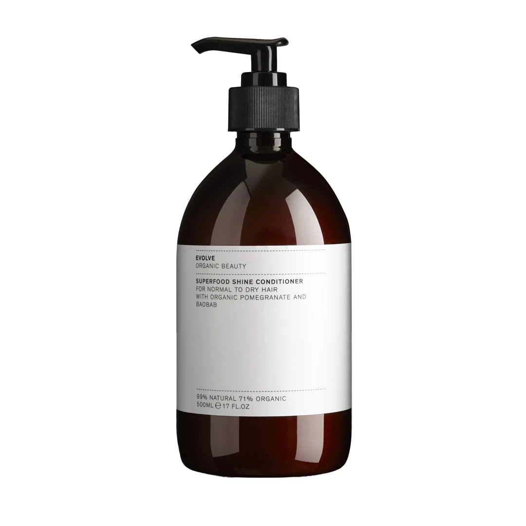 Grootverpakking vegan conditioner van evolve beauty. Supershine Food Conditioner 500ml