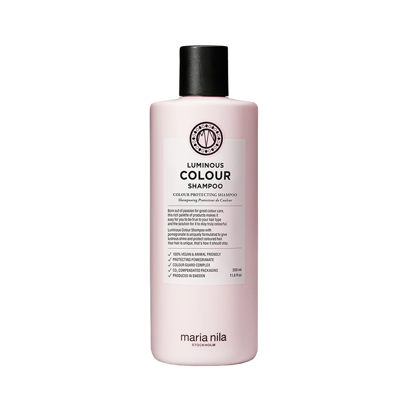 Maria Nila Luminous Colour Shampoo is een kleurbehoudende shampoo speciaal voor gekleurd haar die het haar herstelt, versterkt en een prachtige glans geeft.