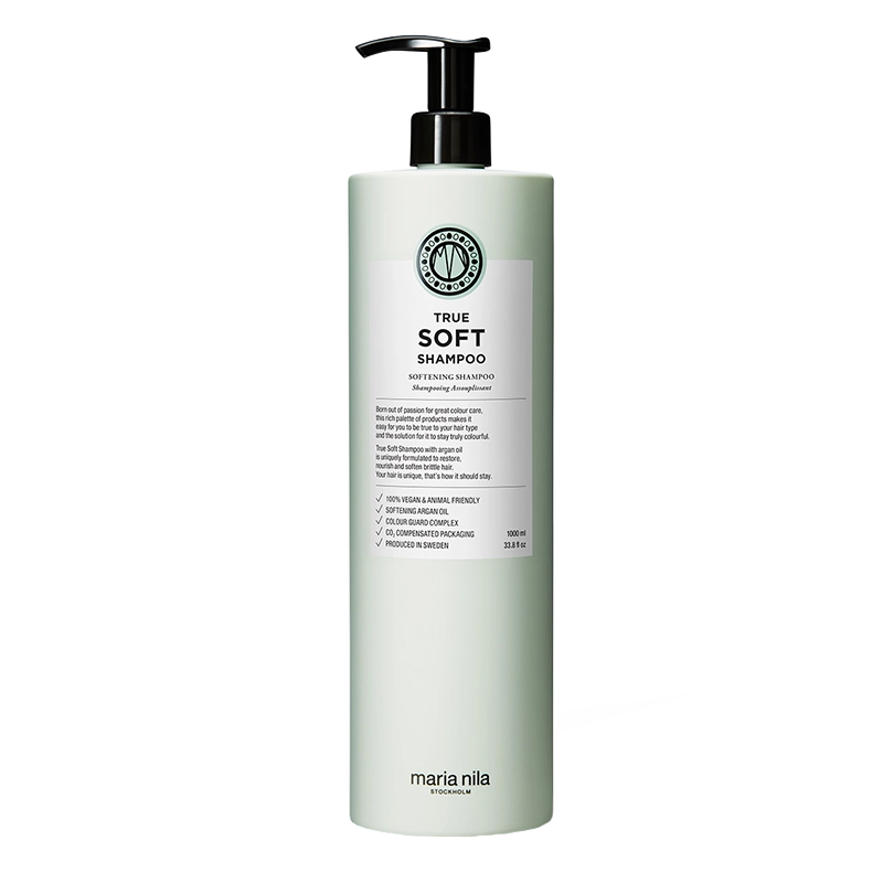 Maria Nila True Soft Shampoo - Duurzame vegan shampoo zonder sulfaten & parabenen. 100% natuurijk en cruelty free.