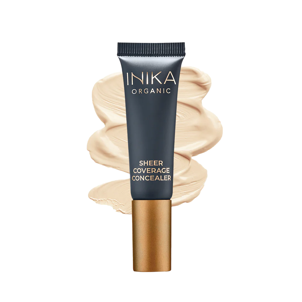 #kleur_vanilla Inika organic Sheer coverage concealer - vegan concealer voor de lichte tot midden getinte huid.