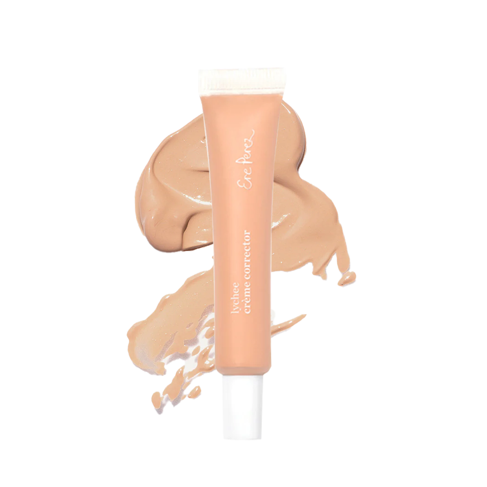 Deze Lychee Creme Corrector is een full coverage concealer & color corrector die roodheid, donkere kringen en onzuiverheden bedekt zonder je huid uit te drogen. De concealer bevat een hoog gehalte Vitamine C & Lychee voor extra hydratatie en een gevoede huid met creaseless resultaat. #kleur_tres