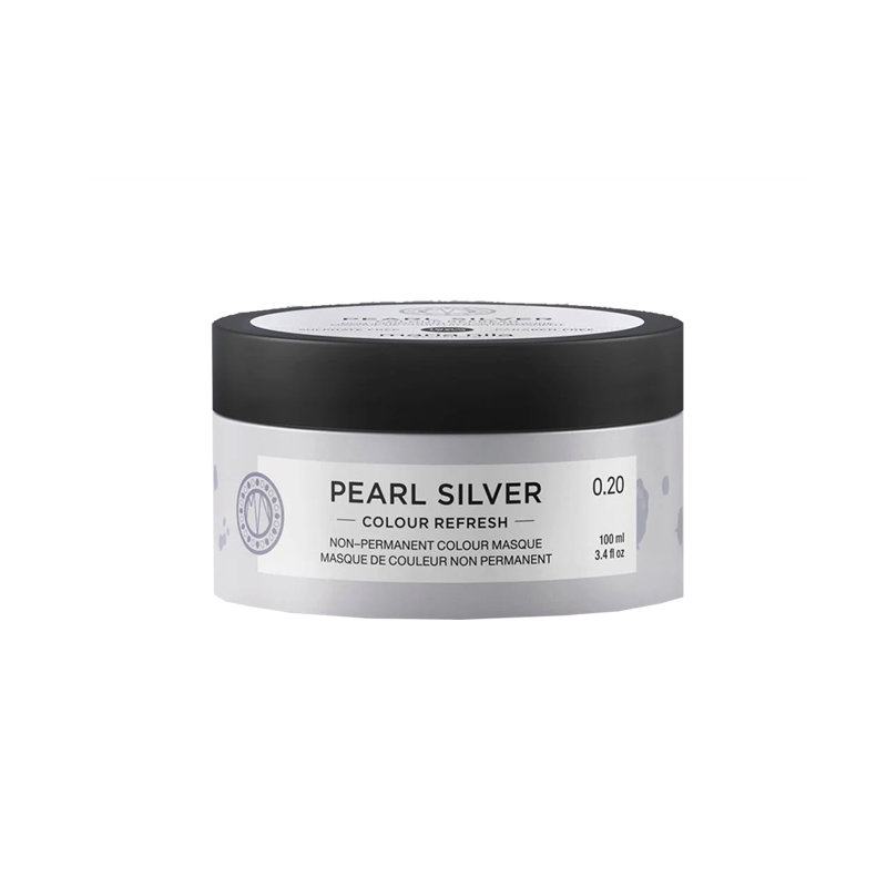 Maria Nila Pearl Silver Colour Refresh - Vegan en natuurlijk kleurmasker voor asblond, grijs of wit haar