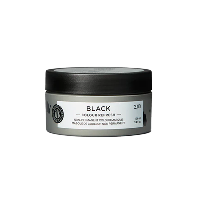 Ben jij op zoek naar een manier om je haar een dramatische zwarte tint te geven zonder dat je het permanent hoeft te verven? Dan is het Maria Nila Black Colour Refresh kleurmasker black precies wat je nodig hebt!